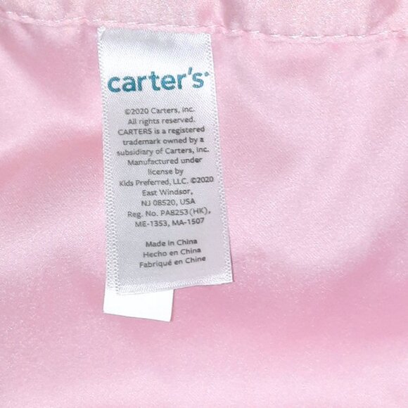 2020 Carter's Unicorn White Pink Lovey Security Blanket 14" X 14" - Picture 5 of 5